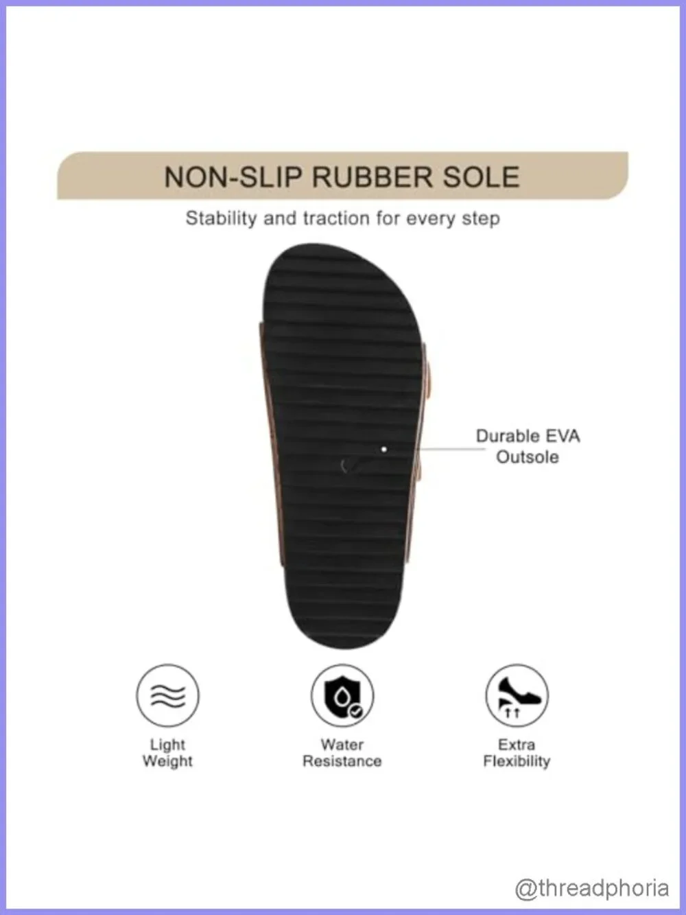 Women's Suede Platform Sandals Studded Chunky Slides Double Buckle Cork Footbed